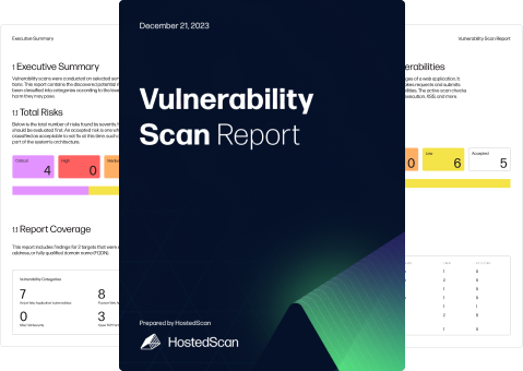 vulnerability scan report