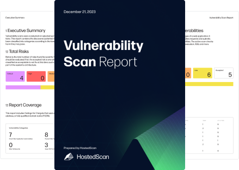 vulnerability scan report
