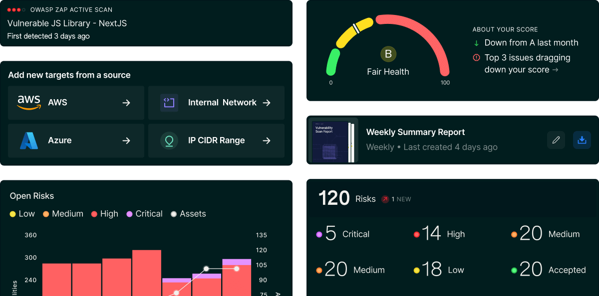 HostedScan dashboard preview