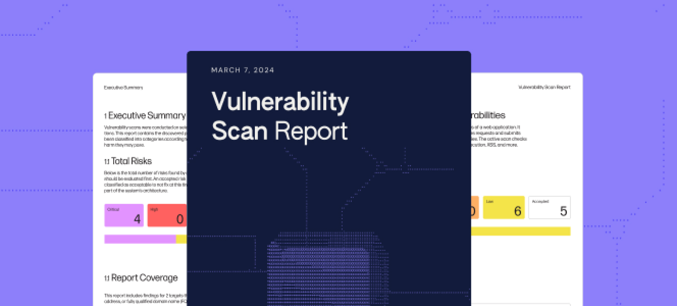 Vulnerability scan report